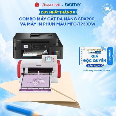 Combo máy cắt SDX900 + máy in MFC-T930DW