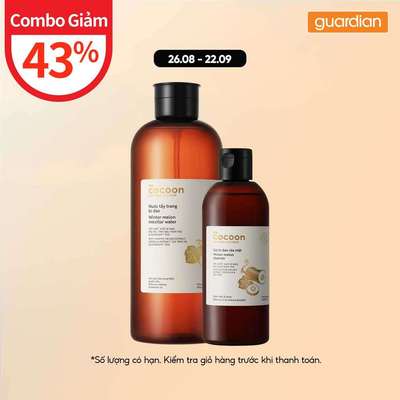 Combo 2 Nước Tẩy Trang Bí Đao Cocoon 1000ml & Gel Rửa Mặt Bí Đao Cocoon 310Ml