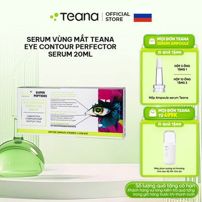 Serum Teana Super Peptides Eye Contour Perfector dưỡng da vùng mắt giúp giảm nhăn, bọng, quầng thâm 20ml