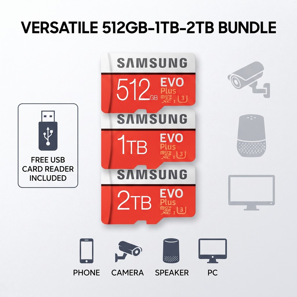 Thẻ Nhớ Samsung 512GB 1TB Thẻ SD Tốc Độ Cao micro SD Card 2TB