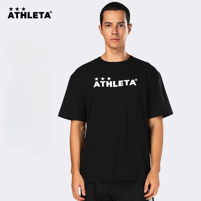 ATHLETA In Chữ Thể Thao Thường Ngày Nam Cổ Tròn Tay Ngắn 100% Cotton Cao Cấp Quá Khổ Áo Thun Baggy 0