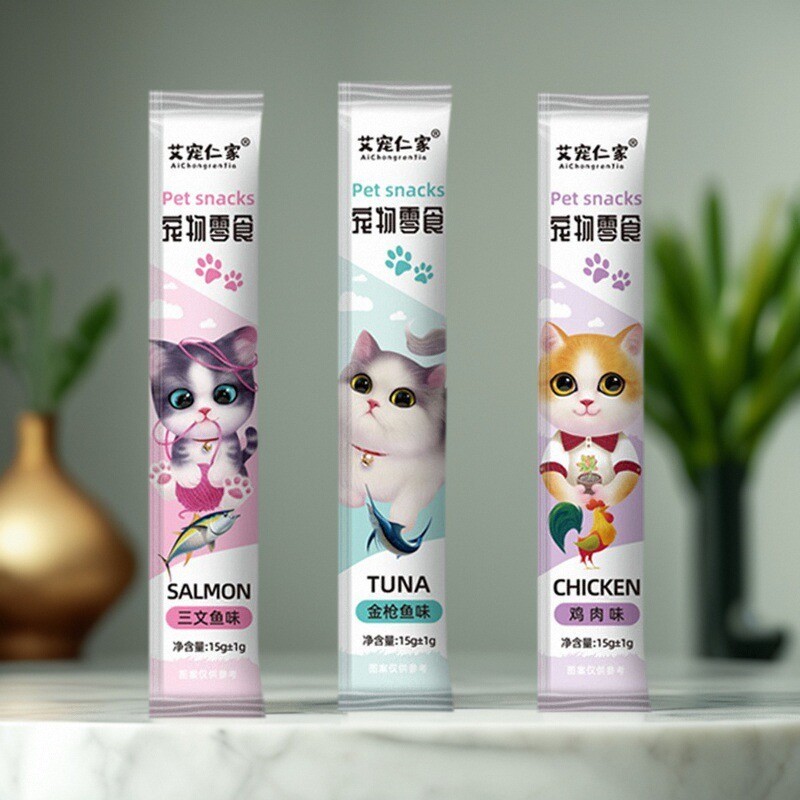 Cat Strips Kitten Cat Strips Stray Cat Slim Food Cat Strips Đồ ăn nhẹ Dinh dưỡng Fatening Kitten Sna
