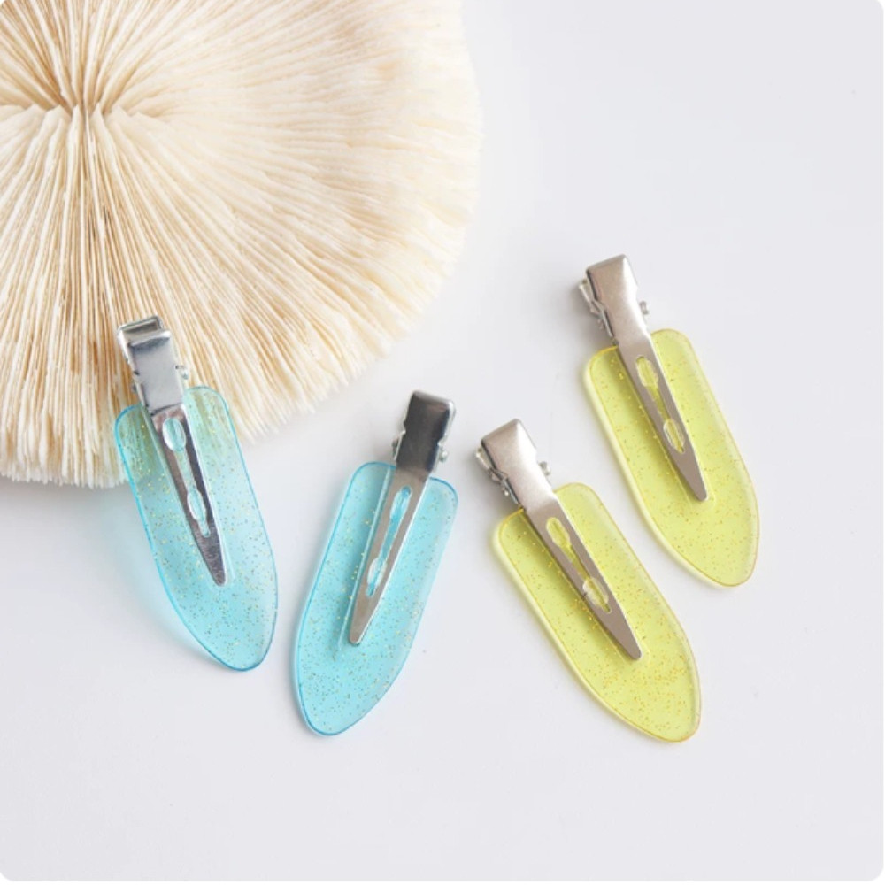 Fashion Shiny Multi‑Tone Hair Clips Makeup Styling Hair Barrettes Hair Clip Hairpin Flat Clip Hair A