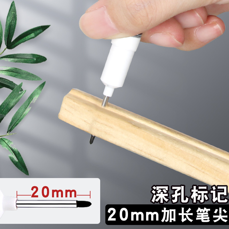 Bút đánh dấu đầu dài Công trường xây dựng Bút đặc biệt Khô nhanh Chống thấm nước Chống dầu Bút đánh 