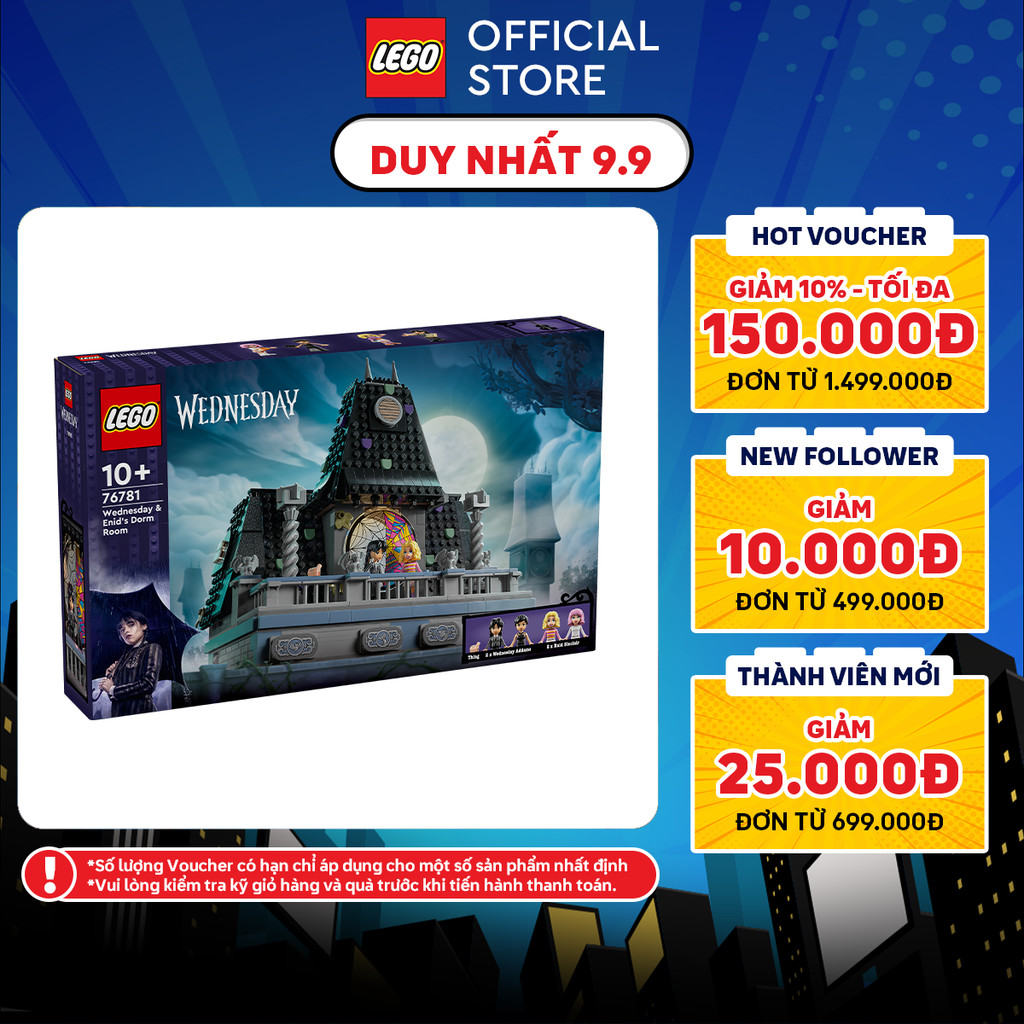 LEGO WEDNESDAY 76781 Đồ Chơi Lắp Ráp Phòng Ký Túc Của Wednesday & Enid (750 chi tiết)