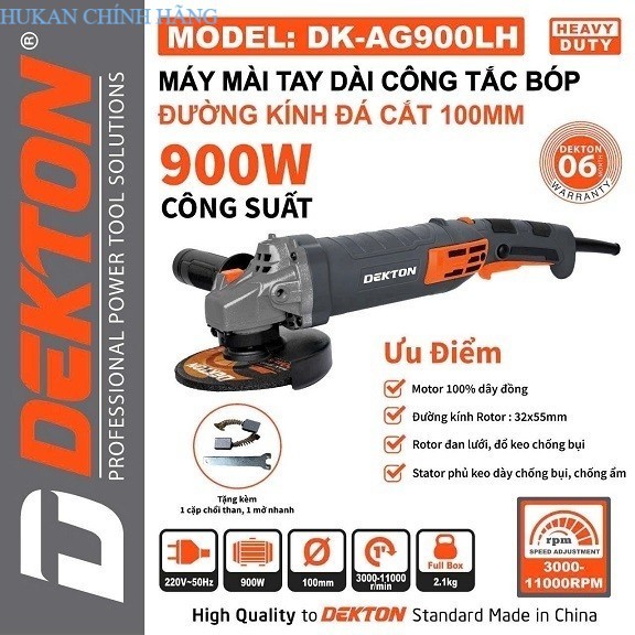 Máy Mài cấm tay Dekton DK-AG900LH Chính Hãng dekton HUKAN CHÍNH HÃNG