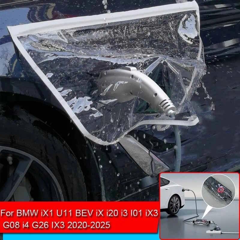 Ô Tô Mới Năng Lượng Cổng Sạc Mưa Chống Mưa Chống Bụi EV Sạc Bảo Vệ Cho Xe BMW iX1 U11 BEV iX i20 i3 