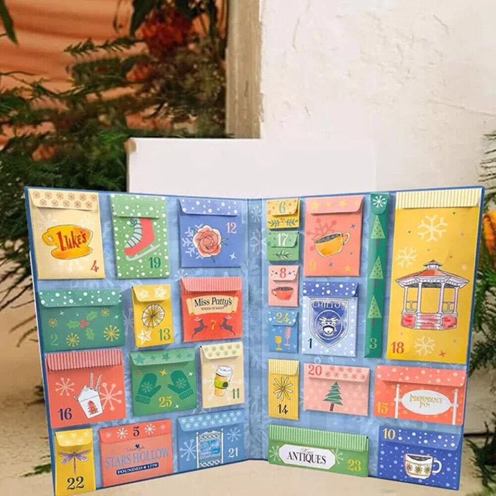 Gilmore Girls Holiday Advent Calendar, 25‑Day Surprise Countdown Set, Themed Collectible Accessories