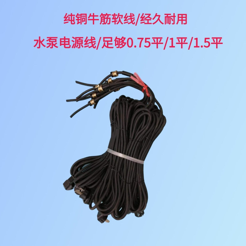 Dây nguồn máy bơm nước có sẵn Một pha 0,75 Flat / 1.0 Flat / 1.5 Flat / 1.5 Flat Máy bơm nước Plug L