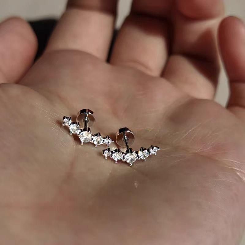 Siêu Flash Arc Khoan Thép Titan Earnail Nữ Không Thể Tháo Rời Xương Tai Móng Tay