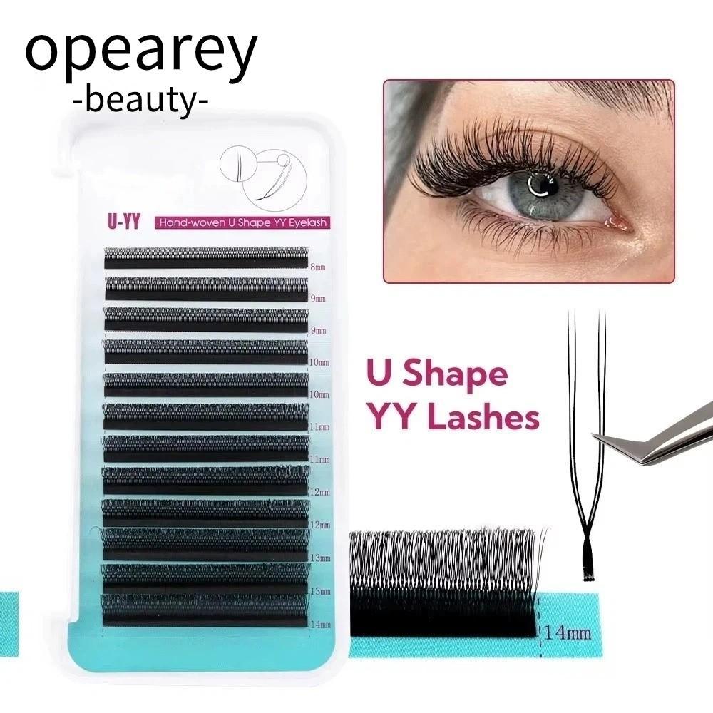 OPEAREY Lông mi giả, Wispy Design Natural Curl U Shape YY Mi, Hot Black C Curl Eyelash Extension Hiệ