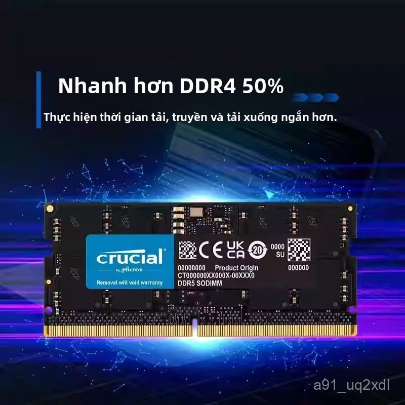 RAM laptop DDR5 4800 5600MHz 8 16 32G chip Micron bền đẹp bán chạy giao nhanh