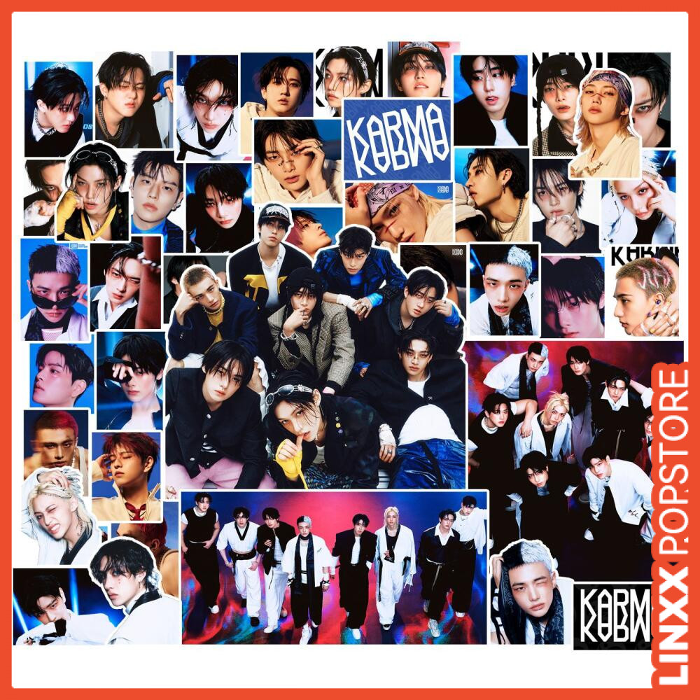 LINXX 100 Chiếc Đi Lạc Trẻ Em KARMA Album Mới Dán Kpop Bé Trai Ban Nhạc Người Hâm Mộ Sưu Tập Hàng Hó