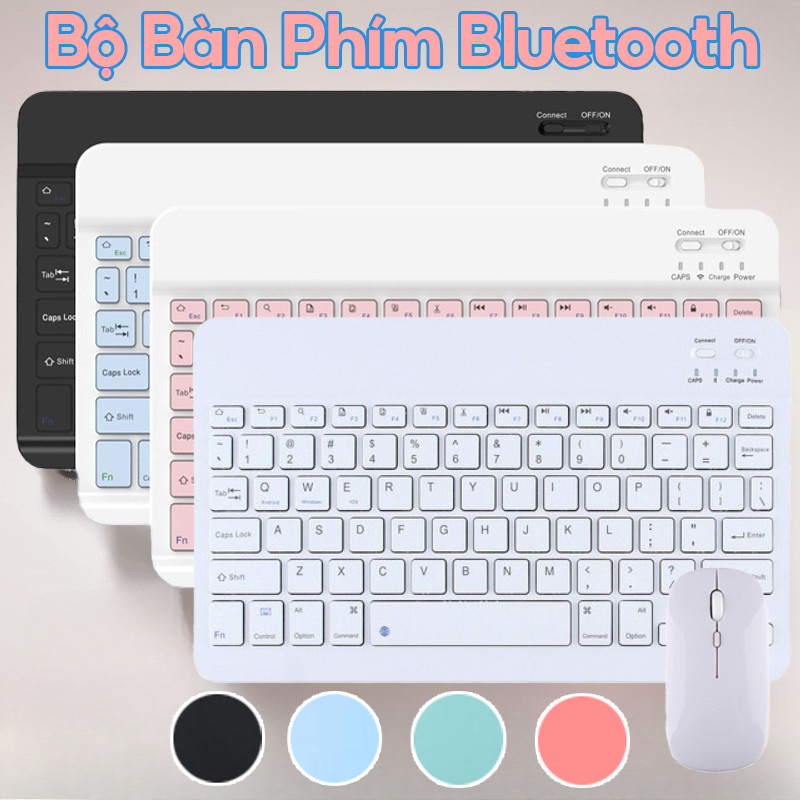 10 Inch Bàn Phím Bluetooth Kèm Theo Chuột