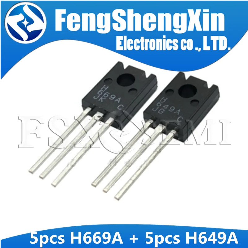5 đôi (5 chiếc H669A + 5 chiếc H649A) TO-126F 669A 649A TO126 TRANSISTOR GZPV