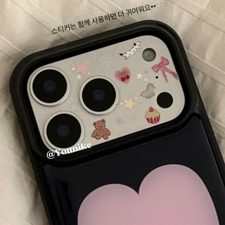 Phong Cách Hàn Quốc ins Dễ Thương Niche Minh Họa Miếng Dán Ống Kính HD Chống Trầy Xước Thích Hợp Cho iphone17 / 17pro / 16pro Phim Ống Kính Phim 17promax