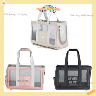  Túi lưới vải Live Togethe đựng máy làm tóc và phụ kiện makeup. Túi lưới đựng đồ makeup đa năng 