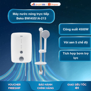  Máy nước nóng trực tiếp Beko BWI45S1A-213 - Bảo hành chính hãng 12 tháng  Hỏa tốc Hcm  