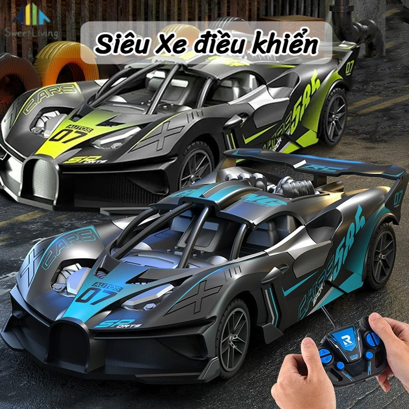 Siêu Xe điều khiển từ xa Xe Đua Đồ Chơi - Xe Điện Tứ Thông Không Dây,Mẫu Mới Đua Xe