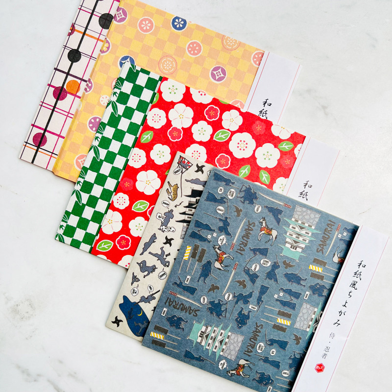 Miễn Phí Vận Chuyển Nhật Bản Daiso Phong Cách Nhật Bản Series Nhiều Màu Sắc Origami Nhật Bản Retro N