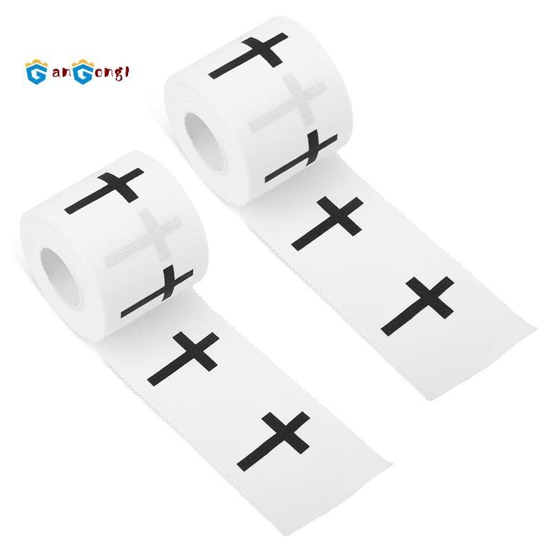 Christian Athletic Tape 2 Cuộn, 23ft Viền Răng Giả Cổ Tay Thể Thao Cotton Thân Thiện Với Da