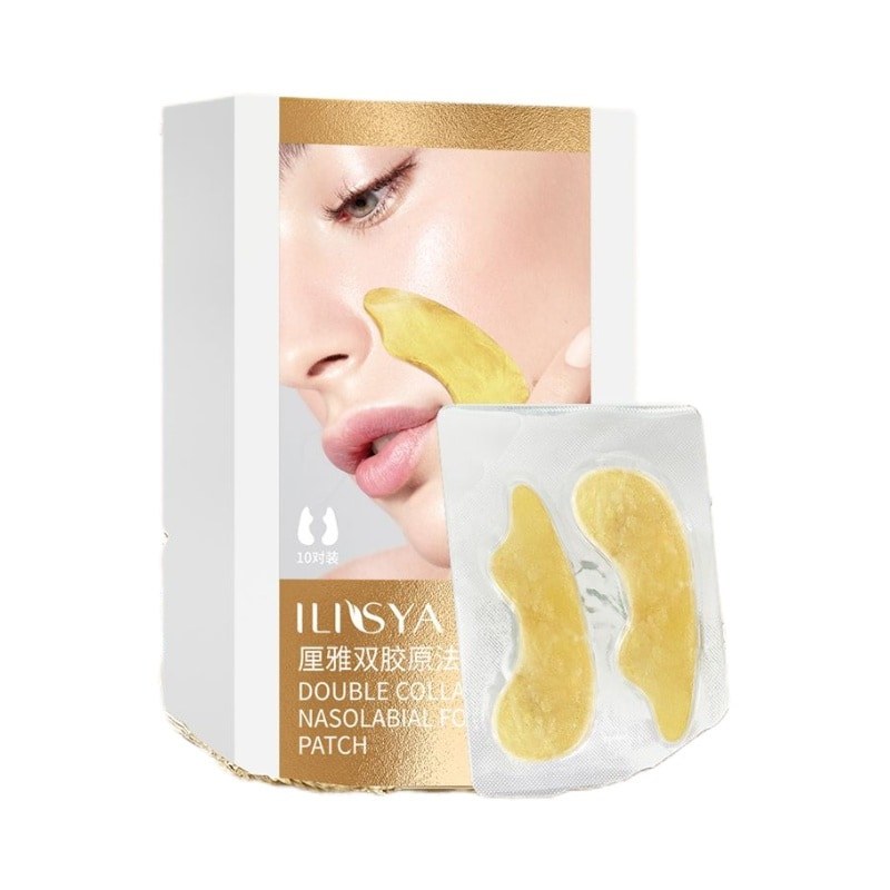 ILISYA Collagen Nasolabial Pattern Patch Fades Angle Wrinkles Eight-Character Pattern Smile Pattern 