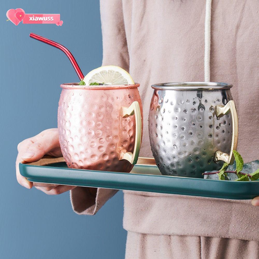 Cúp búa XIAWUSS, Cốc cốc thủ công 500ml, có tay cầm đinh tán chắc chắn Búa mịn Moscow Mule Moscow Mu