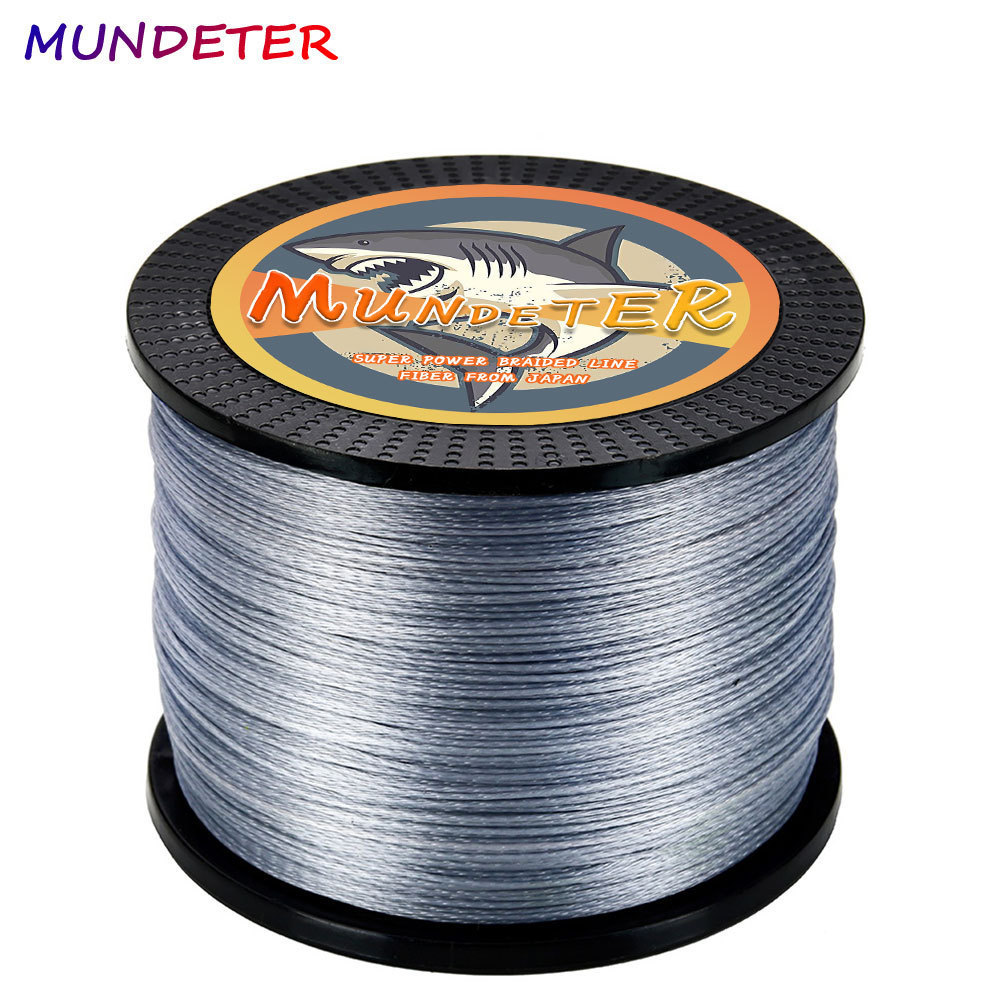MUNDETER 300M 8 Dây PE Dây bện Dây bện Dây thu hút 100% PE Dây bện 100% PE Dây câu cá Lure Line để c