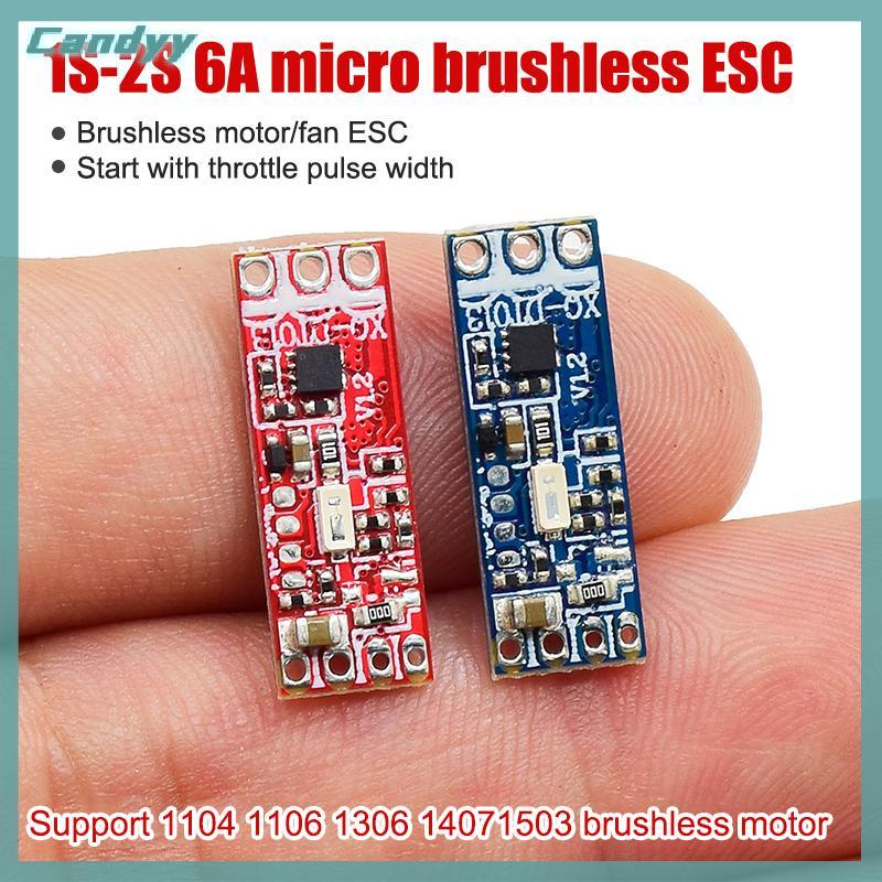 NDY 1S-2S 6A Micro Brushless Motor Driver Board Ổ đĩa điều chỉnh điện cho 1104 1106 1306 1407 1503 Đ