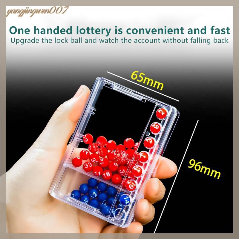 YANGWEN Luy Lottery Toy Number Piing Machine Mini Lottery Bingo Games Shake Luy Ball Entertainment B