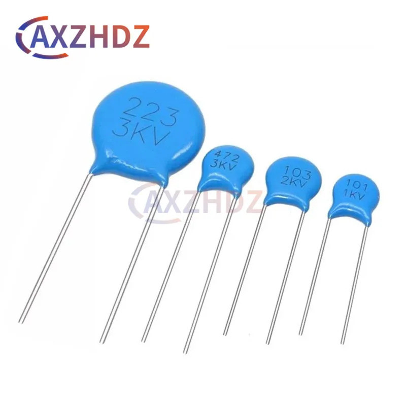 20 Chiếc Tụ Gốm Cao Áp 1KV 2KV 3KV 221 471 102 222 103 223 22PF 30PF 100PF 220PF 470PF 1NF 2.2NF 3.3