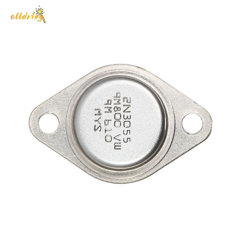 INTOONE 5 Chiếc Điện Transistor, TO-3 15A / 60V 2N3055 Điện, Bộ Transistor 2N3055 NPN Kim Loại Trans
