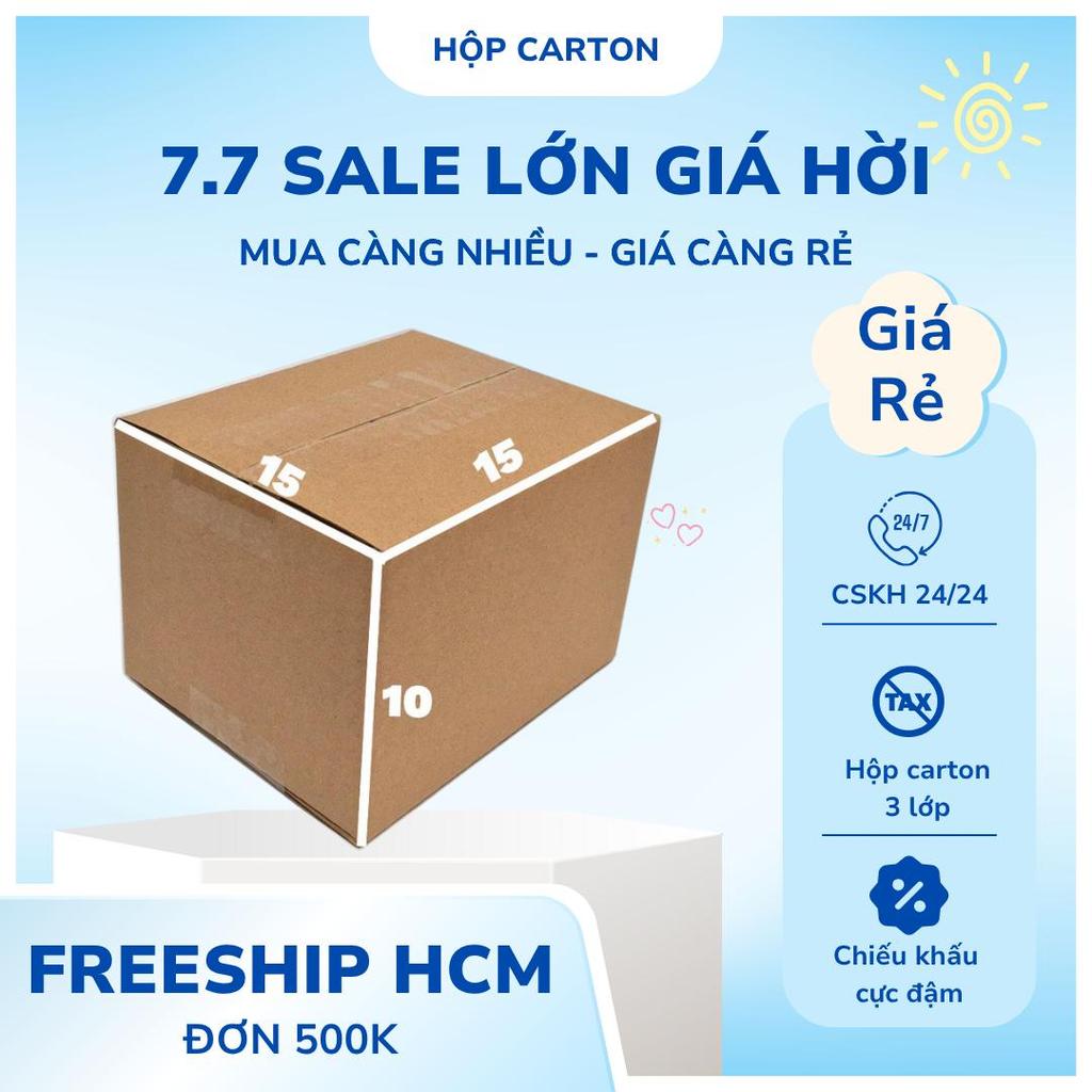 15x15x10 bộ 150 hộp carton đóng hàng