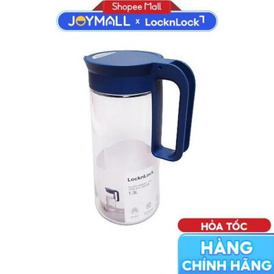 Bình Nước Thuỷ Tinh LocknLock LLG619NVY, Dung tích 1.3L, Miếng Lọc Trà Tháo Rời, Hàng Chính Hãng - JoyMall