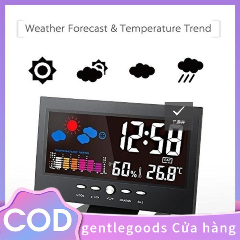 Màn hình màu LCD Kỹ thuật số Balight Báo động báo động Clo Trạm dự báo thời tiết COD