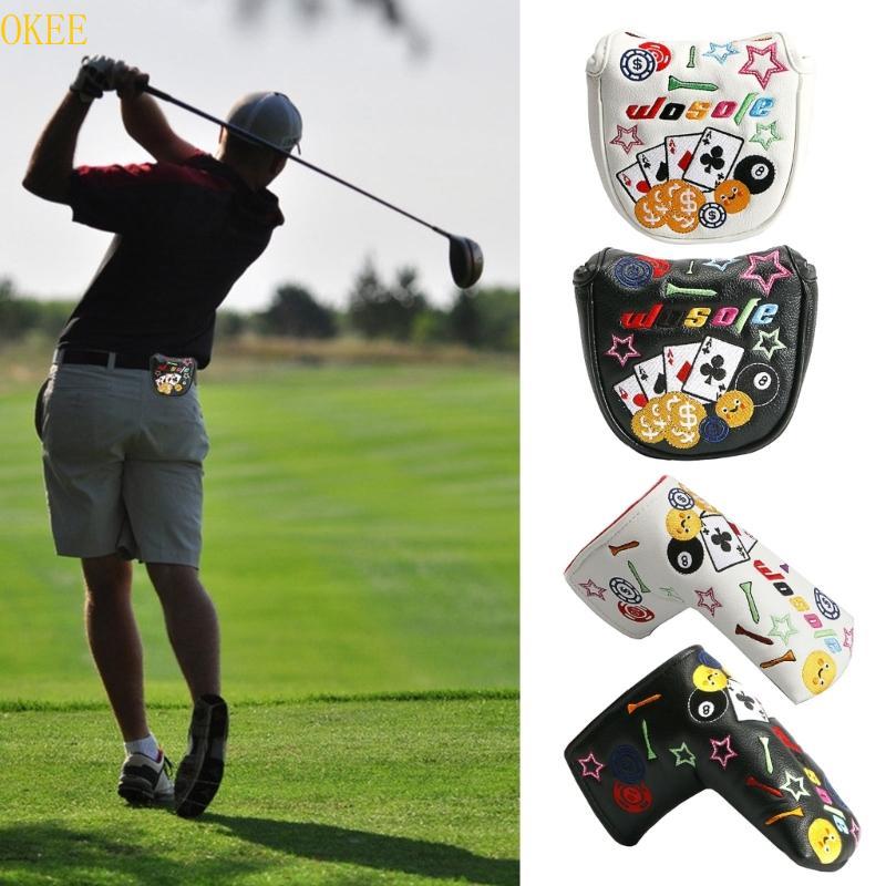 OKEE Golf Putter Blade Cover Putter Headcovers Golf Club Head Covers cho Putter Leather Golf Putter 