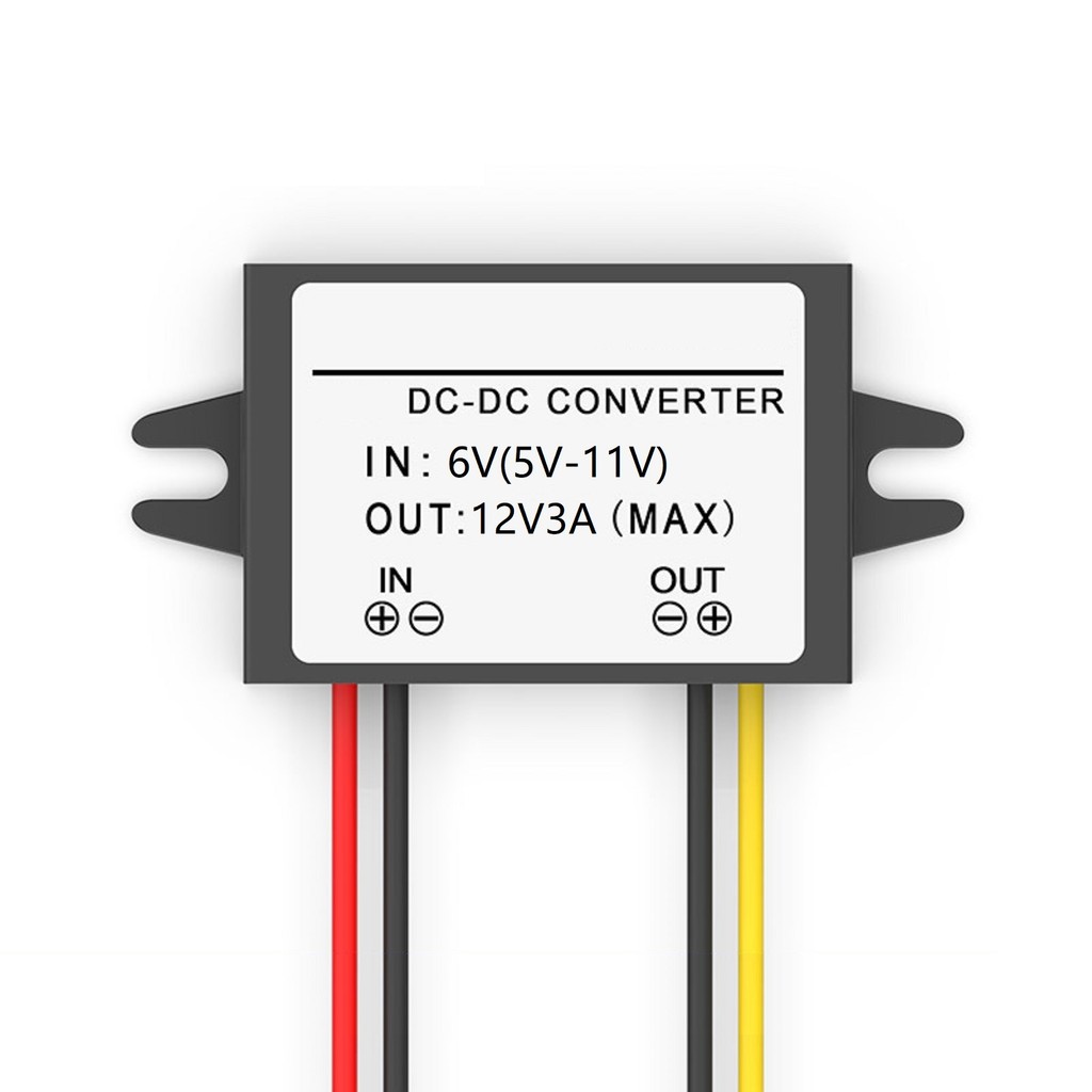 DC 5-11V sang DC 12V 3A Bộ chuyển đổi điện áp DC 12W cho thuyền ô tô