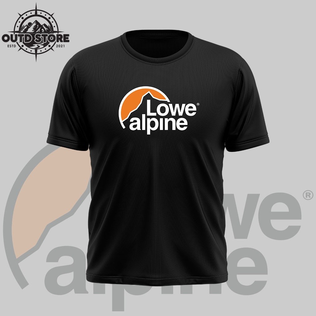 043 Lowe Alpine Áo thun Baju Lowe Alpine (Áo thun sợi nhỏ) Áo thun ngoài trời đi bộ đường dài Áo thu