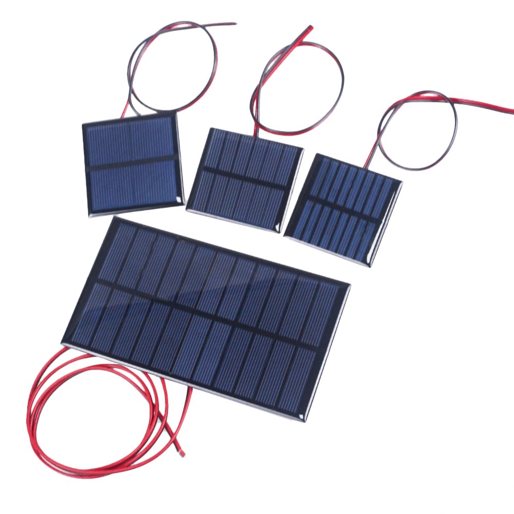 Tấm Pin Năng Lượng Mặt Trời 3V 5V 6V 10V 12V Solar Panel DIY