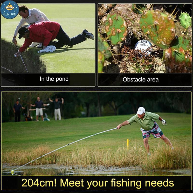 PLUMHOME Golf Ball Pi Up Tools Kính thiên văn Golf Ball Retriever Catcher Golf Training Aids Tự động