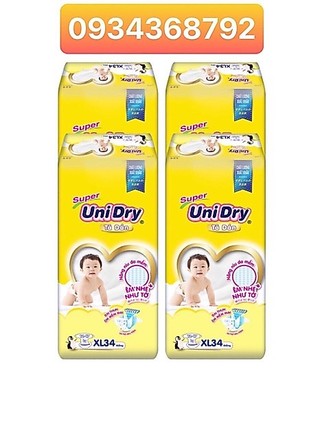 ( Mẫu Mới) Tã Dán Unidry S48/M42/L38/XL34