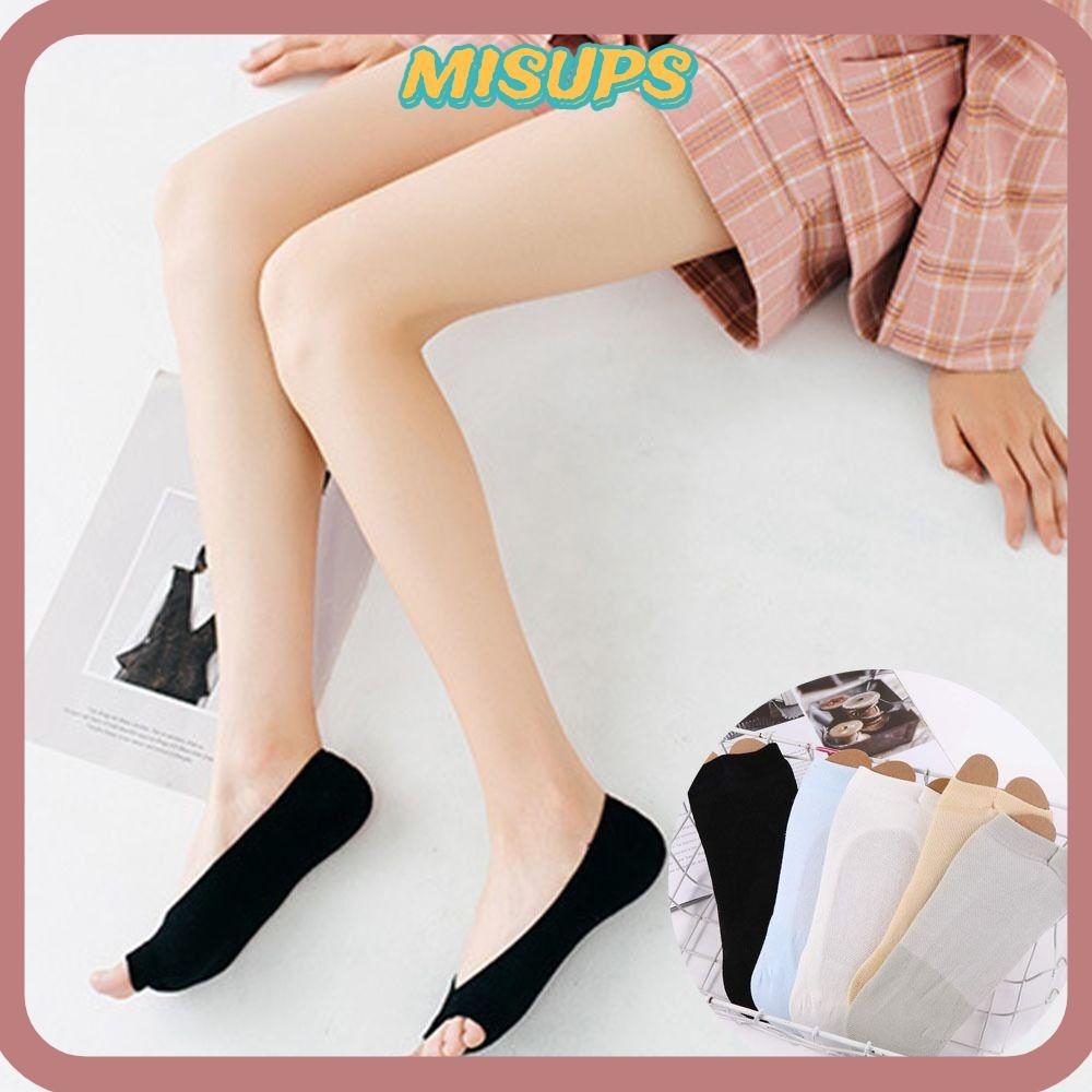 Tất MISUPS, Tất miệng cá mỏng bằng Cotton, Tất ngón chân chia ngón chân thoáng khí EUR 35-40