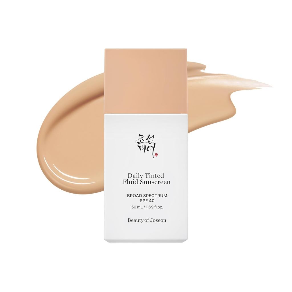Beauty of Joseon Daily Tinted Fluid Sunscreen 12 Shades for Face Moisturizing Broad Spectrum SPF 40 