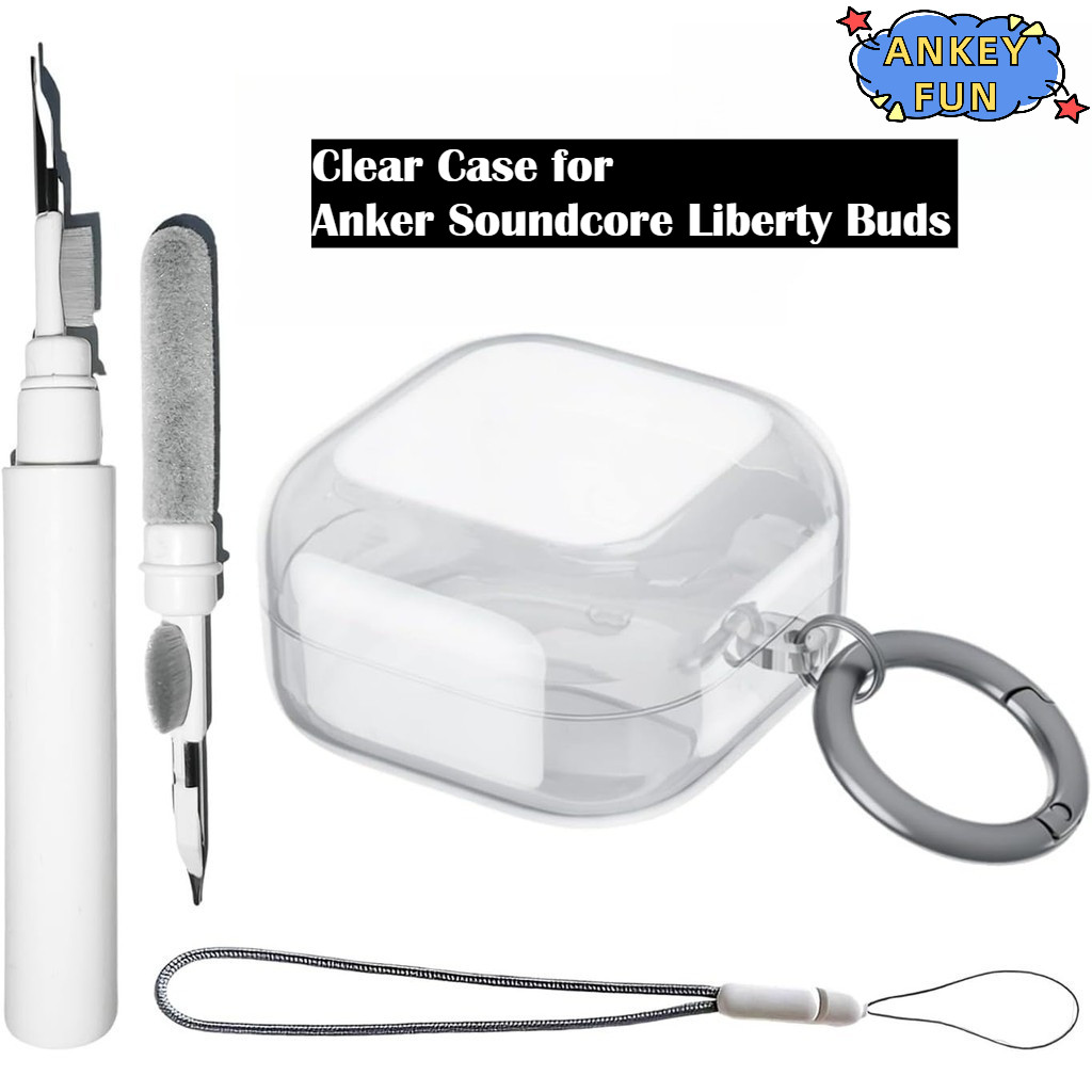 Compatible with Anker Soundcore Liberty Buds Clear Earphone Case TPU Shell Transparent Headphone Cov