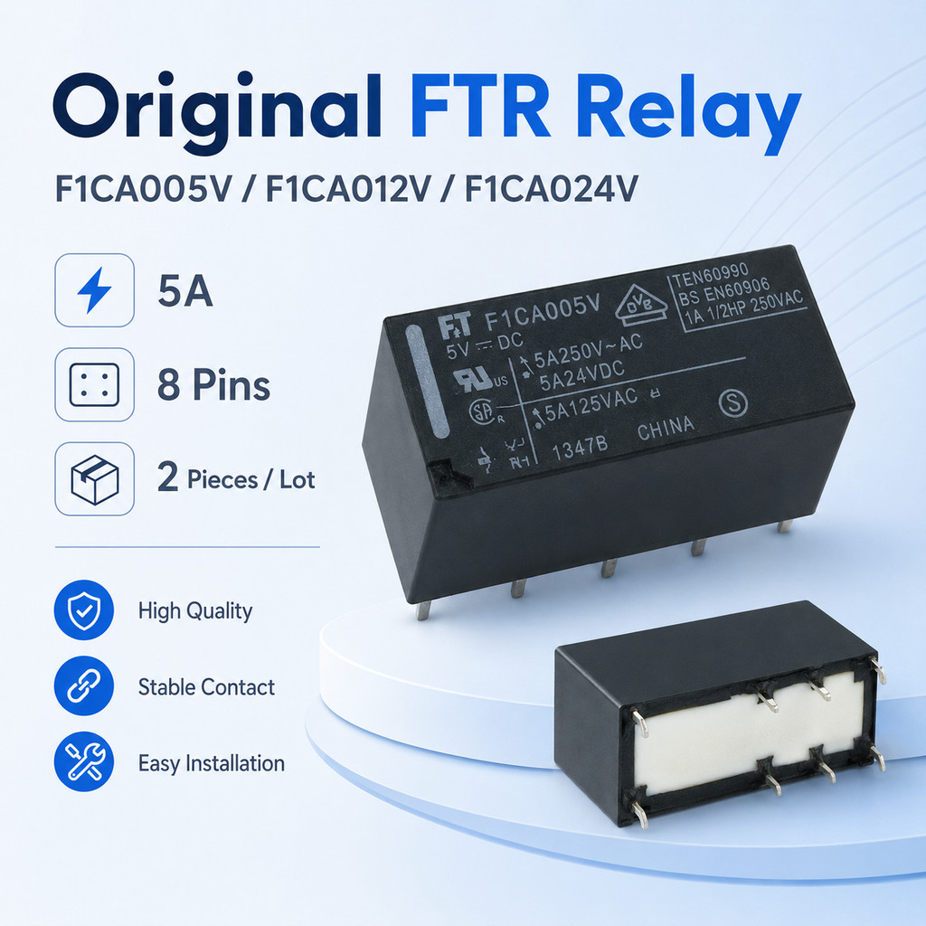 (2 Cái / lốc Mới F1CA005V FTR F1CA005V F1CA012V FTR F1CA012V F1CA024V FTR F1CA024V 5A 8PINS Rơle