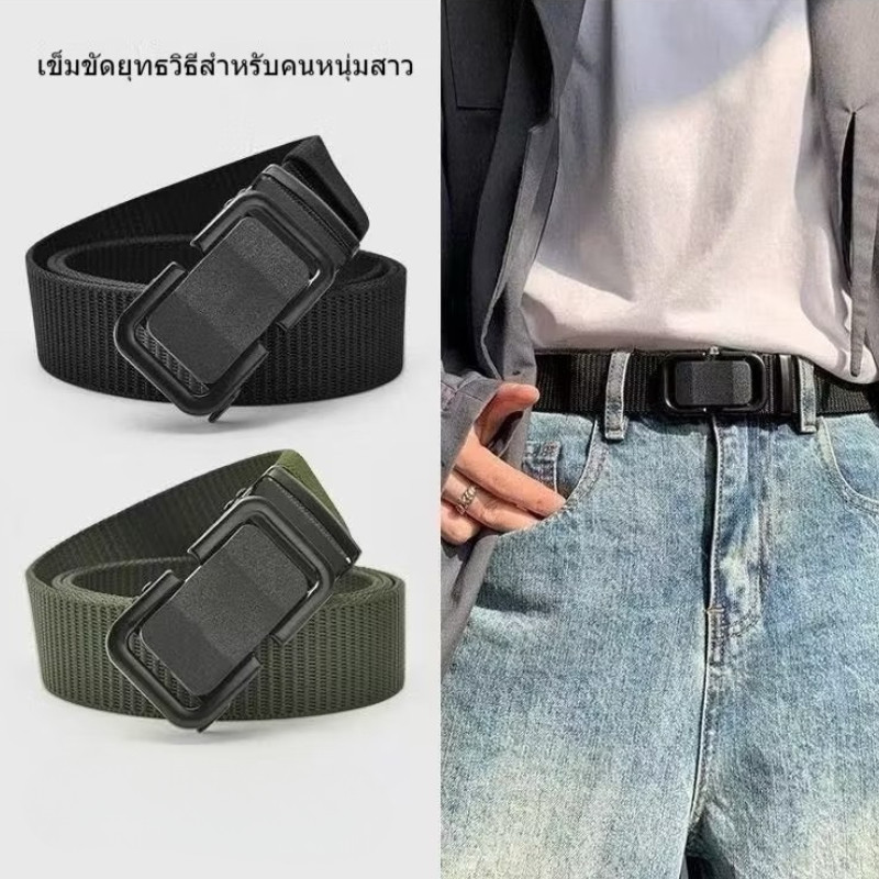 NK HOME Nylon / Thắt Lưng Vải Dành Cho Nam Khóa Kim Loại Chống Mài Mòn Thanh Niên