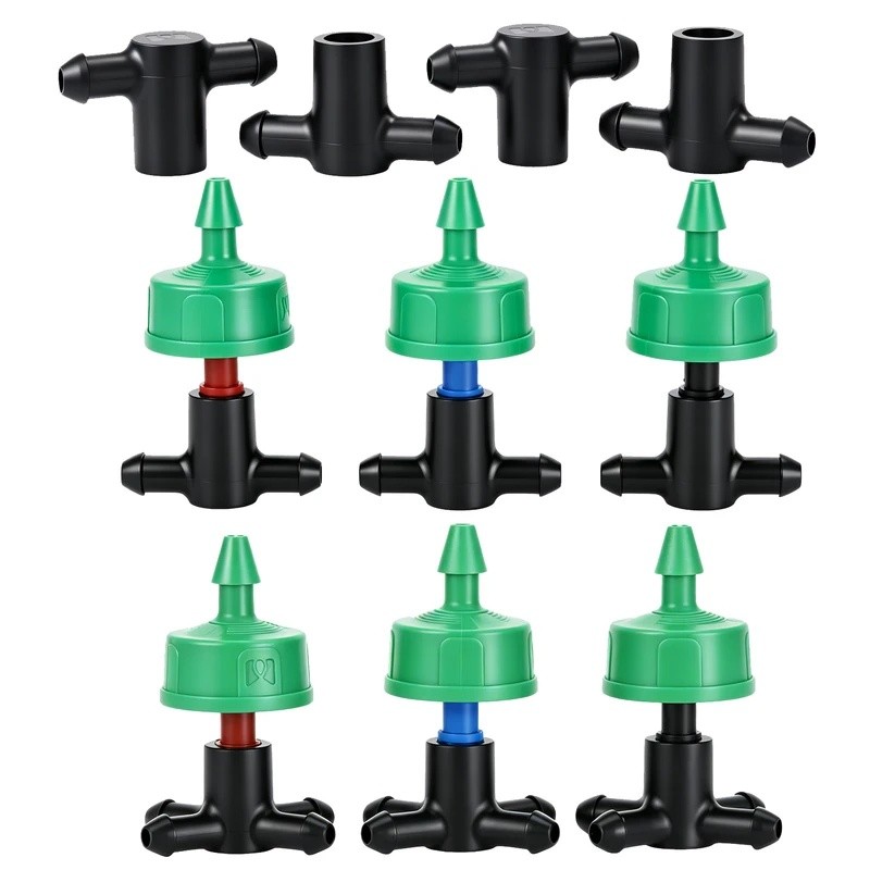 10 Cái 2 / 4 / 8L / H Nhỏ Giọt Tưới 2 / 4 Chiều Mũi Tên Nhỏ Giọt Đầu Nối Ngang Bộ Chia Nước Emitter 