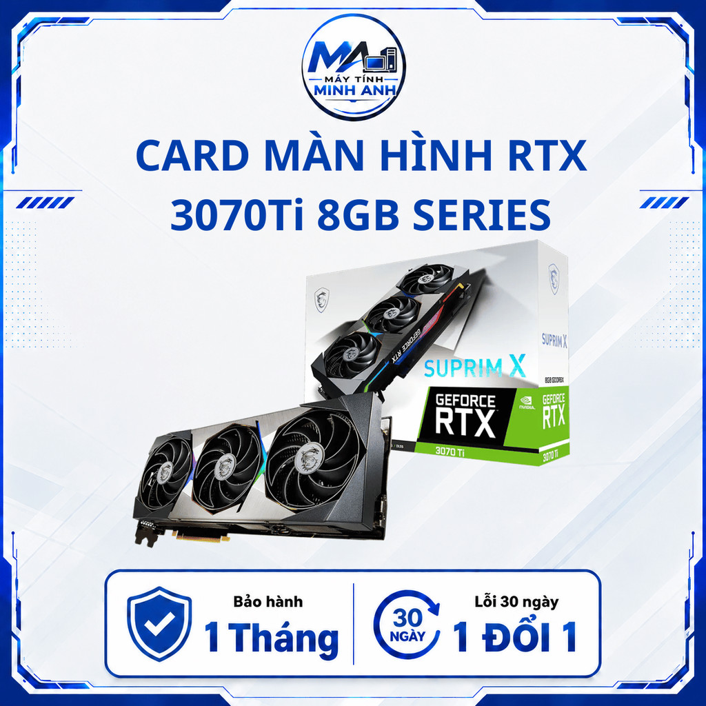 Card màn hình RTX 3070Ti 8GB | VGA RTX 3070Ti 8GB | ASUS ROG TRIX, MSI SUPRIM X, GAMING X TRIO, AORU