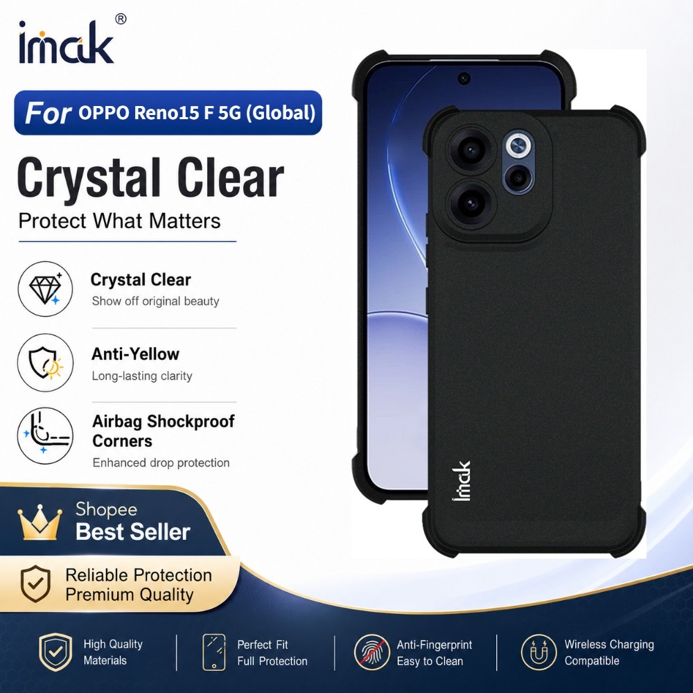 Ốp Lưng Mềm Cho OPPO Reno15 F Reno 15 15c 5G Global Raised Edge Chống Vân Tay Chống Vàng CA0002