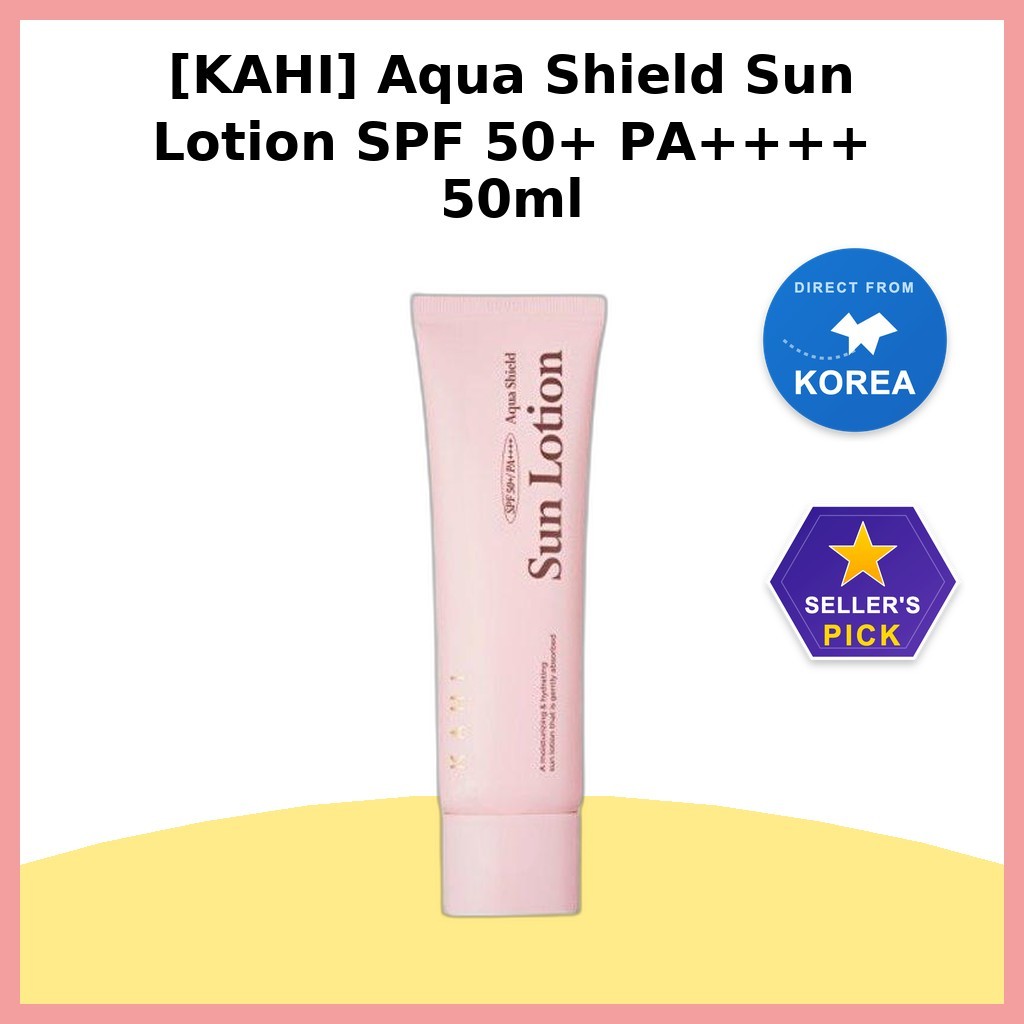 [KAHI] Kem dưỡng da chống nắng Aqua Shield SPF 50 + PA + + + 50ml / Kem chống nắng Hàn Quốc SPF50 / 